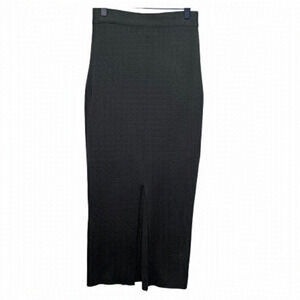 Lauren Vidal Wool Blend Knit Maxi Skirt Size Small